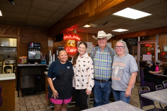 Stephanie Luciano, Cindy Nelson, John Cline, Annette Cline (Not pictured: Lee Nelson)