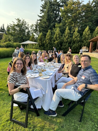 Group shot at table