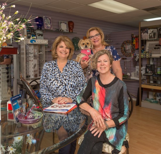 Morina Chmielak, 'Chloe', Joyce McCaffrey and Syd Gibson of the Business And Professional Women of Englewood And Venice