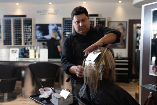 Master Artist Chris, stylist for both men/women haircutting and color.