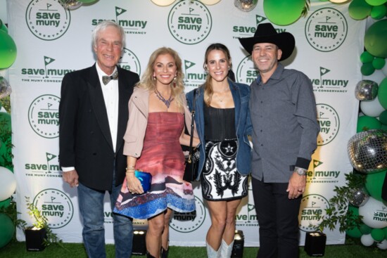Ben and Julie Crenshaw and Angela and Sergio Garcia attend the Imagine Muny Gala in 2024.