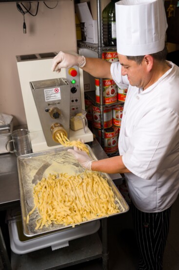 All their pasta is made fresh