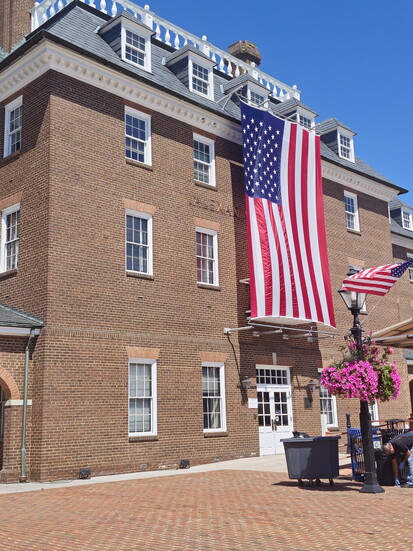 American Flag at Old Town Alexandria's Market Square. Photo Credit: Trevor Joppich