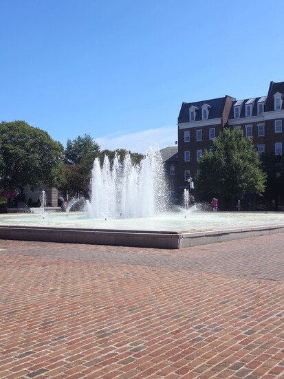 Fountain at Old Town Alexandria's Market Square. Photo Credit: Trevor Joppich