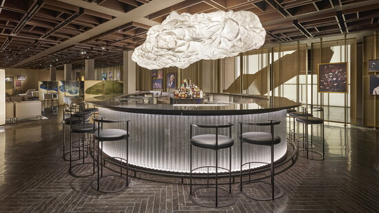 Lounge at Hotel AKA Alexandria. Photo courtesy of Hotel AKA Alexandria.