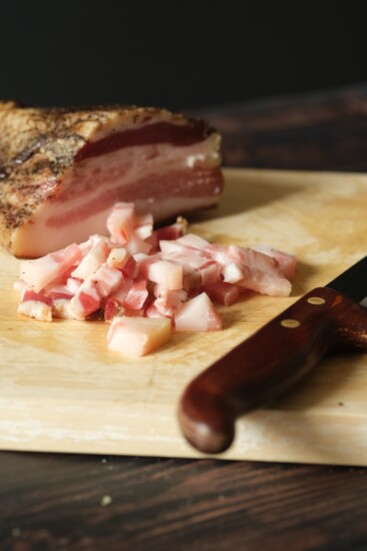 Pancetta. 