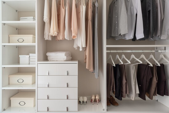 Walk-in, organized closets are a top priority. 