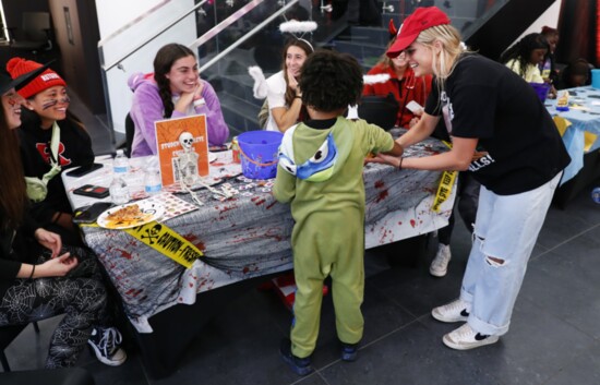 Rutgers Women's Soccer at a New Brunswick Halloween Event  