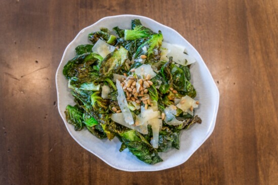 Crispy Brussels Sprouts at Geordie's at Wrigley Mansion