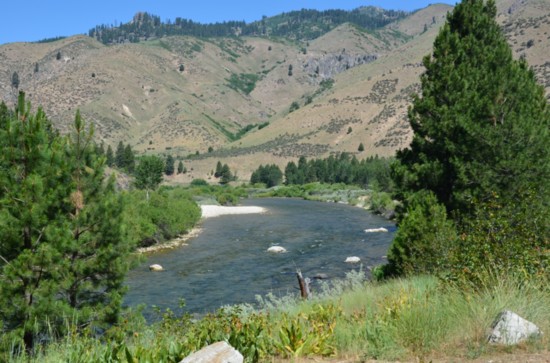 The road to Atlanta follows the beautiful Middle Fork of the Boise River. 