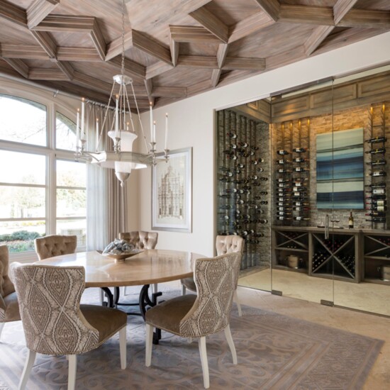 Dining Area for entertaining next to Temperature controlled wine cellar