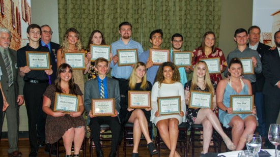 Southside Tulsa Rotary scholarship recipients celebrate at the annual scholarship banquet.