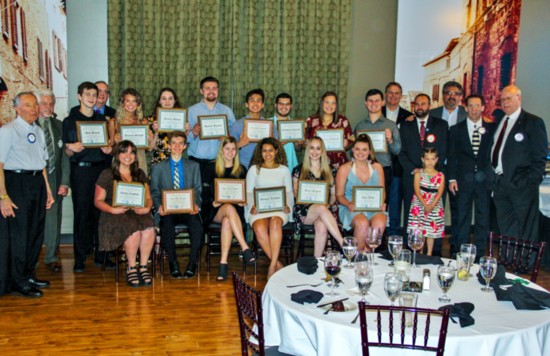Southside Tulsa Rotary scholarship recipients celebrate at the annual presentation banquet.