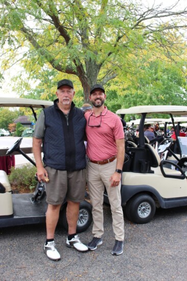 Dennis Bogan, Nick Bogan at the Mason Kiwanis Golf Classic  fundraiser for MSF.