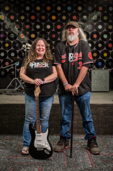 School of Rock co-owners Stephanie Ryan and Larry Flyr.