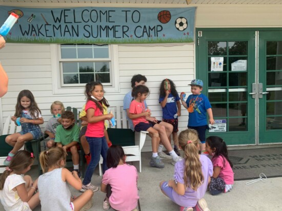 Ice cream is always a fun part of the day at Wakeman Boys & Girls Club.