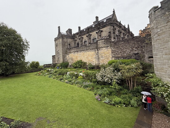 The Queen Anne walled garden at Stirling Castle, home to generations of Scottish monarchs.