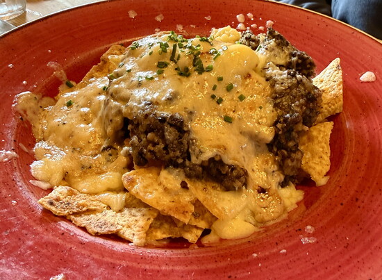 Haggis nachos on the menu at the Ben Nevis Inn.