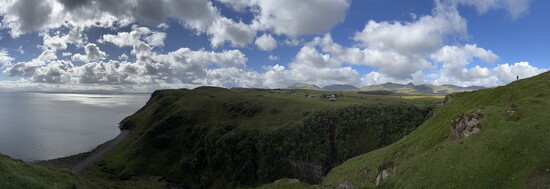 The Quiraing is dramatic landform on Skye.
