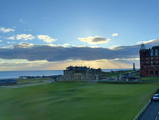 Sunrise at The Old Course, St. Andrews.
