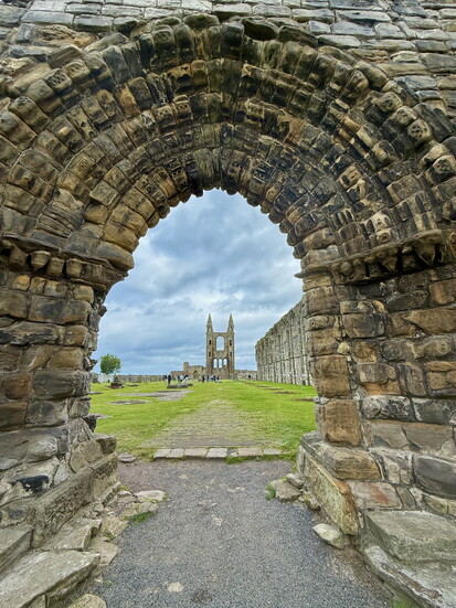 Medieval ruins of St. Andrews Cathedral.