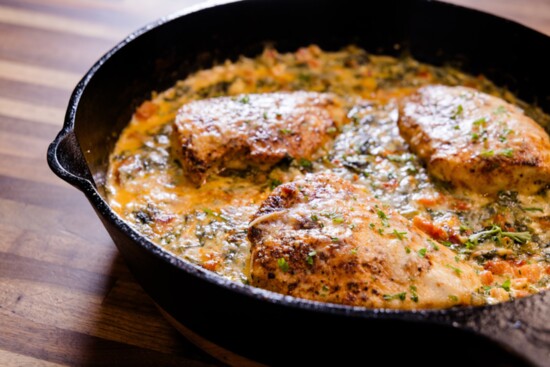 One Pan Tuscan Chicken