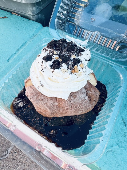 The Idaho Ice Cream Potato at Westside Drive-In.