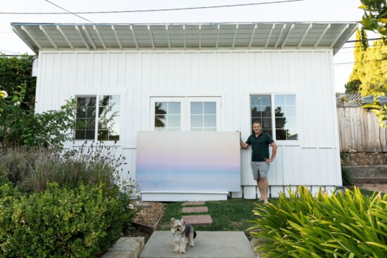 Will in front of his studio