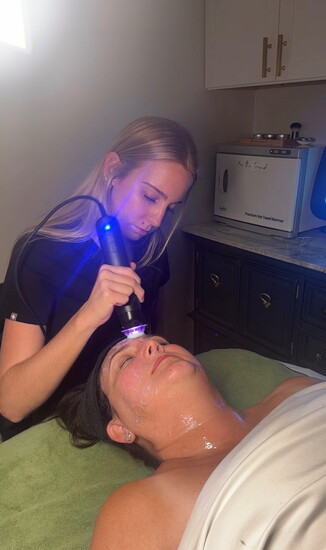 A client receiving treatment at Trend Salon. Courtesy of Trend Salon. 