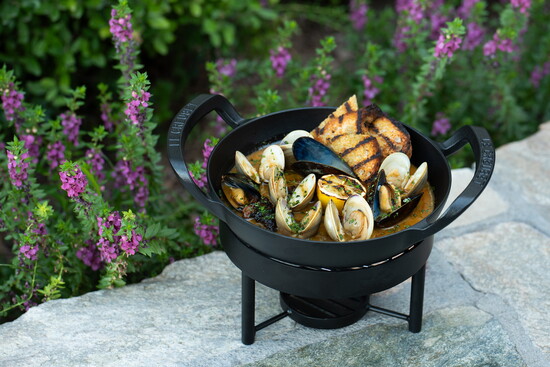 Skillet Mussels + Clams