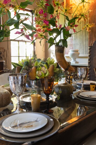 A variety of natural textures creates an inviting and engaging table scene.