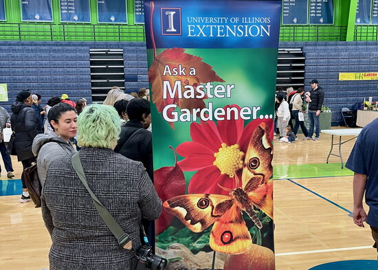 Master Gardeners give away seeds for their favorite vegetables.