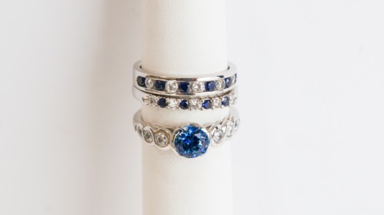 Sapphire and diamond rings, from $699, Dale Robertson Jewelry 