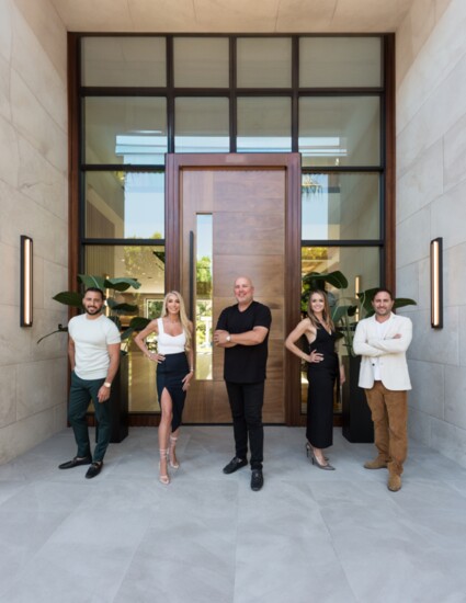 Josh Altman, Heather Altman, Scott Grigg, Adrianna Baum, and Matthew Altman. Photo by Marc Angeles, Unlimited Style Photography