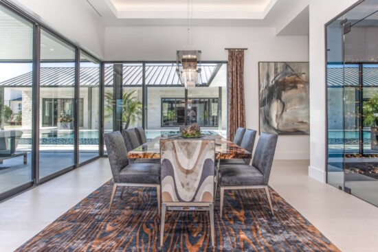 A beautiful dining area with natural light.