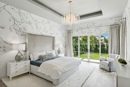 A serene bedroom to help relax after a busy day.