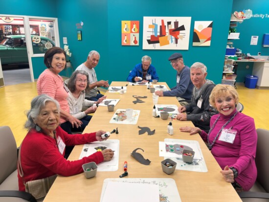 Members participating in Arts and Crafts
