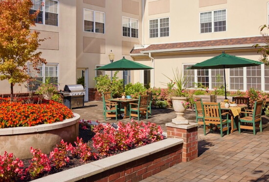 The Courtyard hosts barbeques and cornhole tournaments