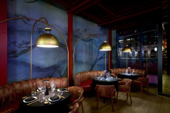 Interior designer Gail McCleese created the upscale décor for Soy Cowboy, a pan - Asian restaurant in the Loews Hotel in Arlington. Photo by Kevin Marple