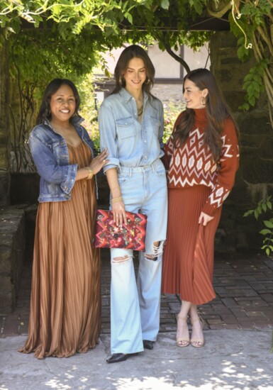 Blair Isufi, Maggie Skinner and Melissa Brooke Ward in outfits by Kimberly Boutique