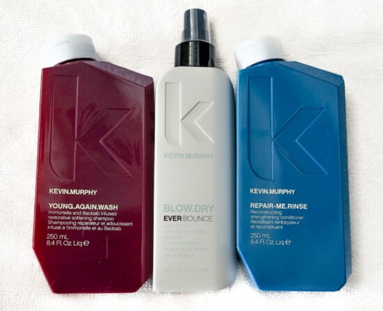 Fan favorites from Kevin Murphy at H Salon: Young Again Wash, $41; Repair Me Rinse, $43; Blow Dry Ever Bounce, $38