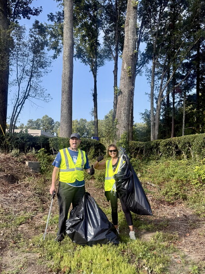Smyrna Rotary members roll up their sleeves for the Adopt-a-Mile program, cleaning a stretch of South Cobb Drive with gratitude and pride.