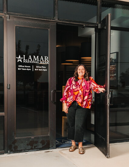 Staff member at Lamar National Bank.