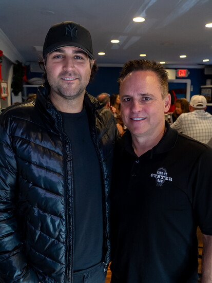 Alborz Tajik owner of Merolin Caviar and Rick Allison owner of King Street Oyster Bar