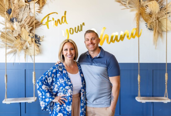 Hanai Coffee + Cocktails owners Sara and Ryan Senters.