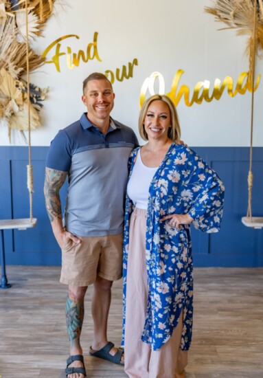 Hanai Coffee + Cocktails owners Sara and Ryan Senters.