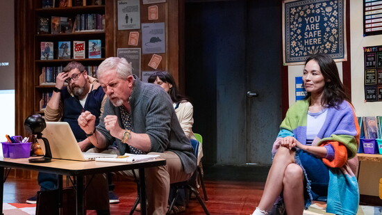 "Eureka Day" with Matthew Melton, Joe Conley Golden*, Marissa Price, and Hanna-Lee Sakakibara*. PC: Brooke Burton