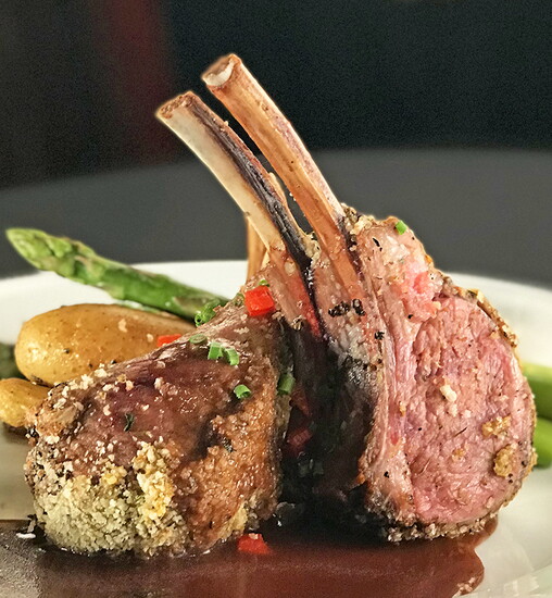 Petite Violette rack of lamb