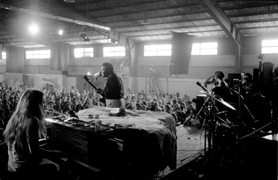 Freddie King and Leon Russell perform the Armadillo World Headquarters in 1973