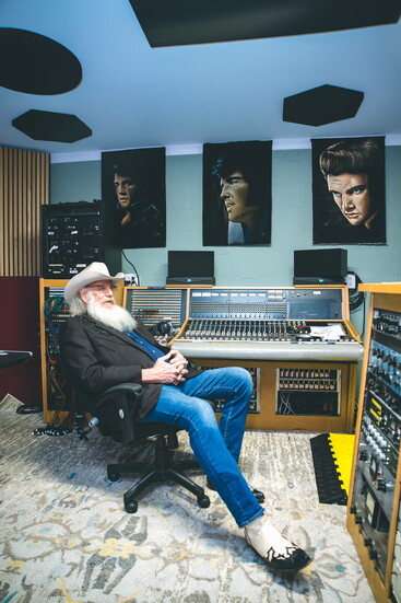 Benson in his East Austin studio